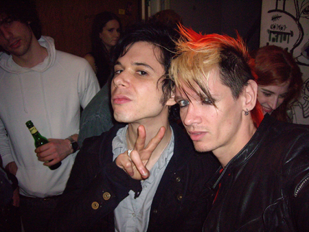 Axel and Nik from The Yeah Yeah Yeahs
